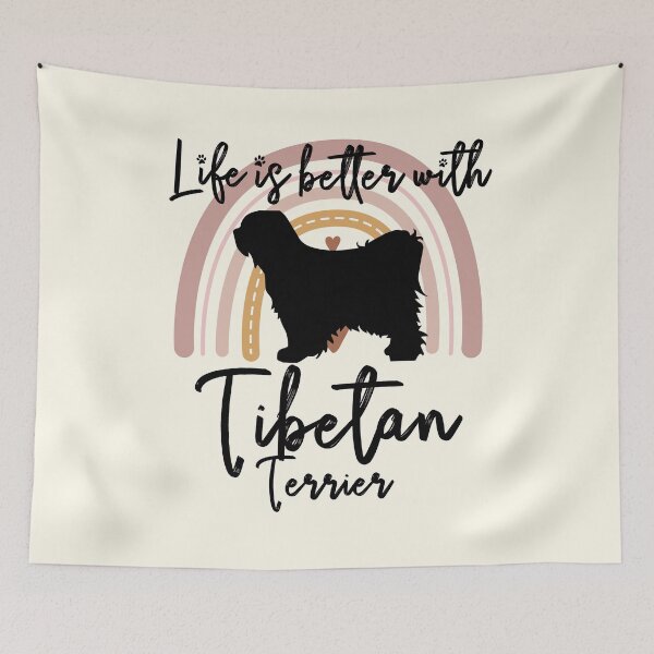 Item preview, Tibetan Terrier Dog Rainbow Aesthetic Boho designed and sold by rafaeltto.