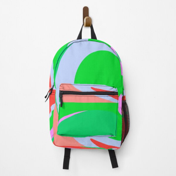 Item preview, Modern Swirl Abstract Pattern Neon Tones, Green, Blue, Pink and Red Design designed and sold by theprintedclub.