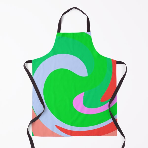 Item preview, Modern Swirl Abstract Pattern Neon Tones, Green, Blue, Pink and Red Design designed and sold by theprintedclub.