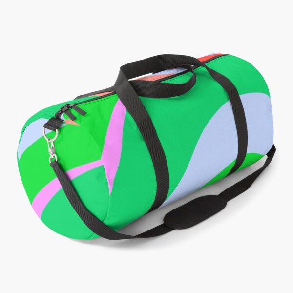 Item preview, Modern Swirl Abstract Pattern Neon Tones, Green, Blue, Pink and Red Design designed and sold by theprintedclub.