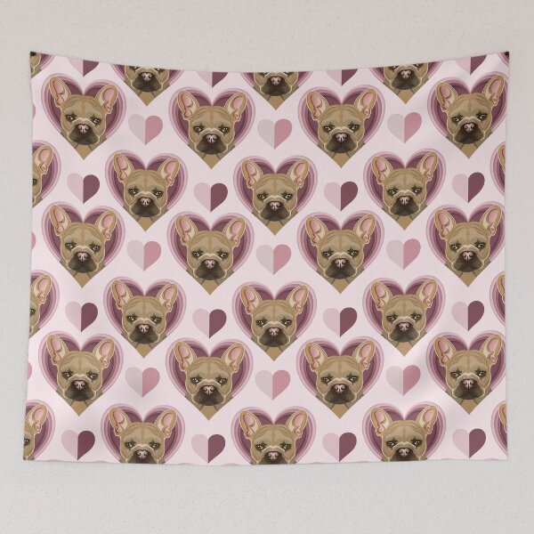 Item preview, French Bull Dog Hearts designed and sold by SharPeiArt.