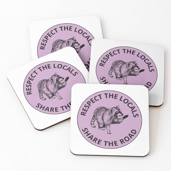 Item preview, Respect The Locals Bumper Purple designed and sold by DrunkPolarBear.
