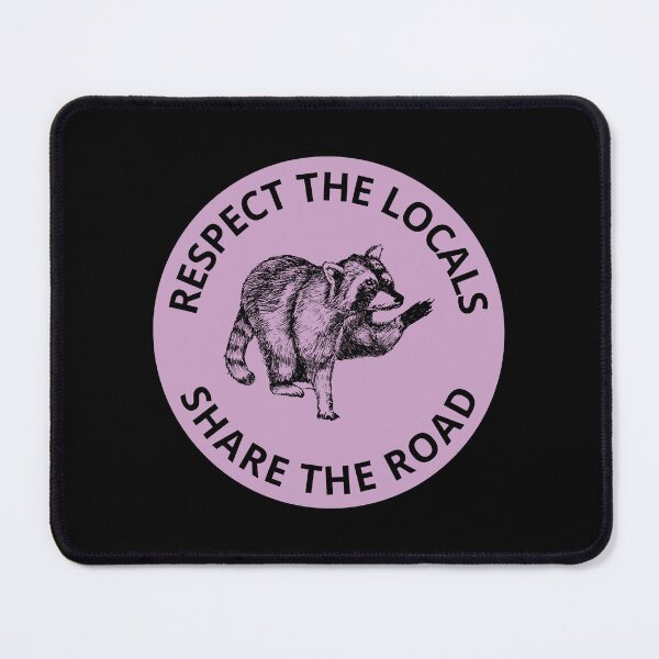 Item preview, Respect The Locals Bumper Purple designed and sold by DrunkPolarBear.