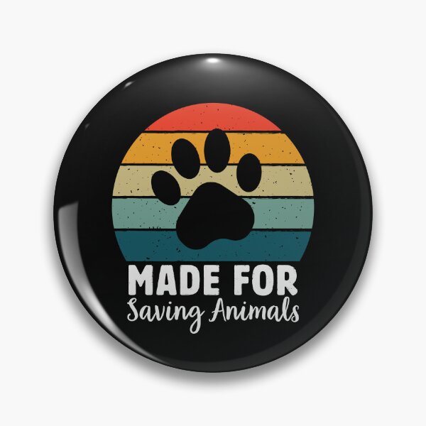 Item preview, Made for saving animals cute retro pet paw Made for Veterinarian designed and sold by Majesticoo.