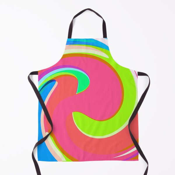 Item preview, Modern Swirl Abstract Pattern Neon Tones,Multicolor, Green, Blue, Pink and Red Designs designed and sold by theprintedclub.