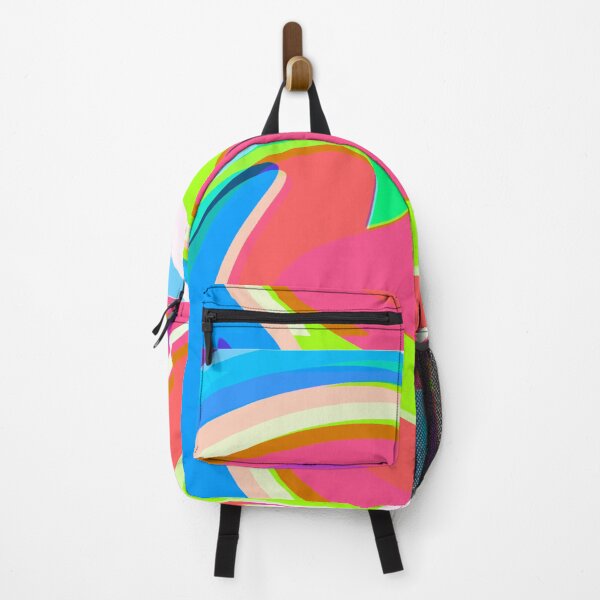 Item preview, Modern Swirl Abstract Pattern Neon Tones,Multicolor, Green, Blue, Pink and Red Designs designed and sold by theprintedclub.