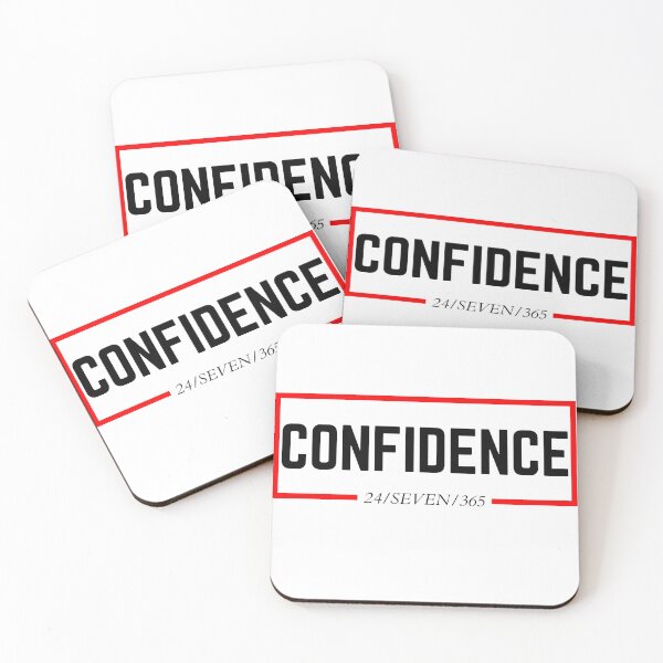 Item preview, CONFIDENCE 24/SEVEN/365 white background  designed and sold by KingsManKind.