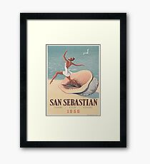 Vintage poster - San Sebastian Framed Print