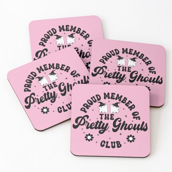 Item preview, Proud Member of the Pretty Ghouls Club Funny Positive Affirmation - Pink  designed and sold by PearlMoonGrapes.