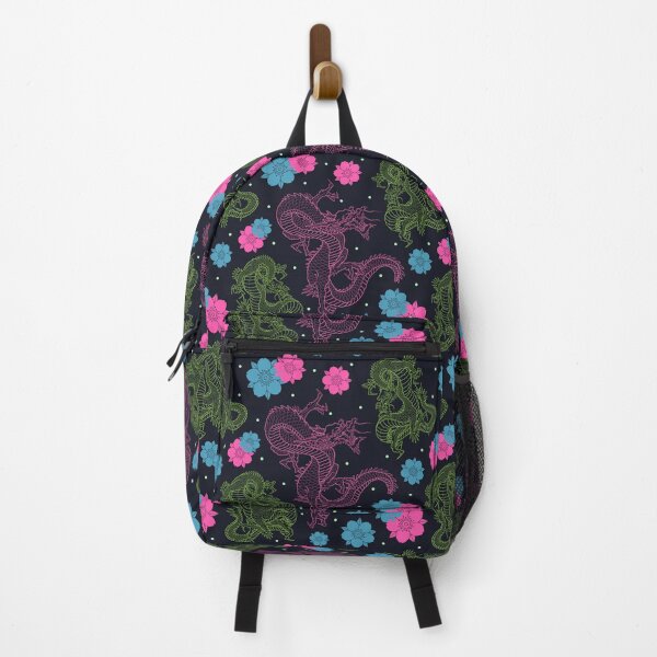 Item preview, Green, Pink Dragons and Pink, Blue Sakura Dreams designed and sold by Guided by Light Art.