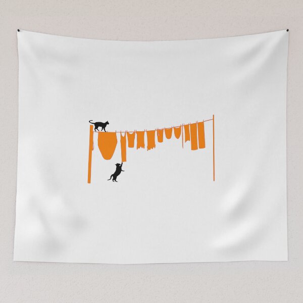 Item preview, CATS AND CLOTHESLINE designed and sold by DomGDesign.