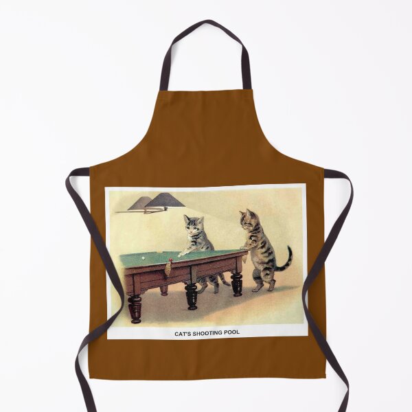 Item preview, CATS SHOOTING POOL : Vintage Art Feline Print designed and sold by posterbobs.