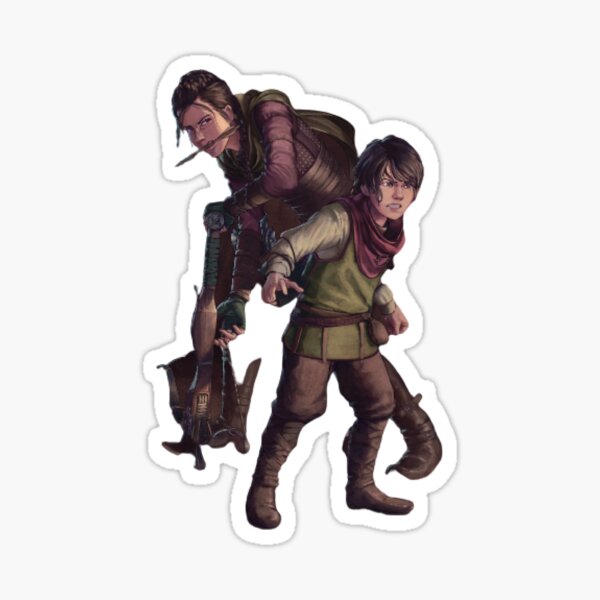 A Plague Tale Requiem Amicia and Hugo Sticker for Sale by vonadive