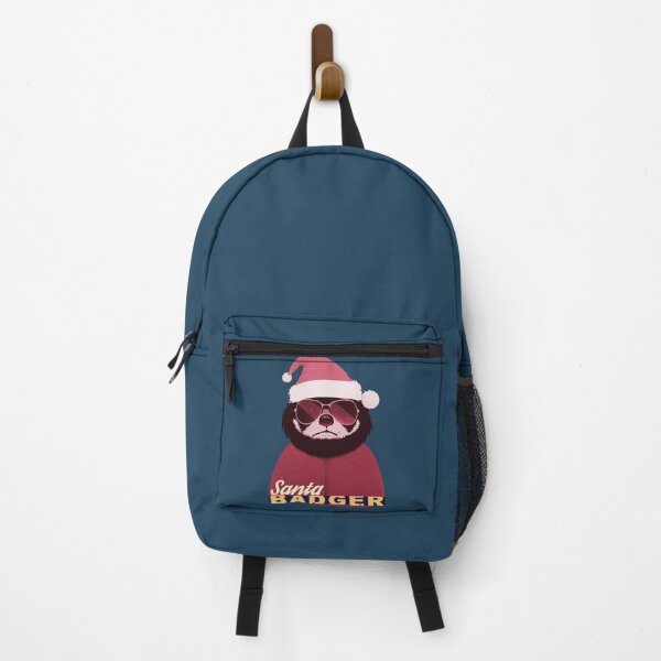 Item preview, Christmas Badass Badger In a Santa Claus Hat designed and sold by KOTOdesign.