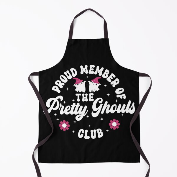 Item preview, Proud Member of the Pretty Ghouls Club Funny Positive Affirmation - Black w/ Dark Pink Flowers designed and sold by PearlMoonGrapes.