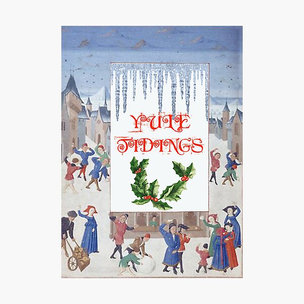Item preview, Yule Tidings medieval snow scene designed and sold by FerretSteph.