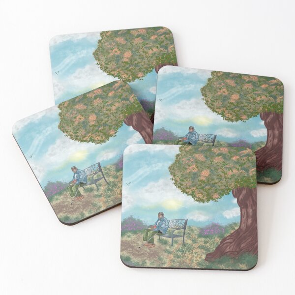 Item preview, old man sitting in the park designed and sold by JukeBoxPixelArt.