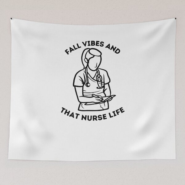 Item preview, Fall vibes and that nurse life Essential T-shirt designed and sold by OneDayCollected.