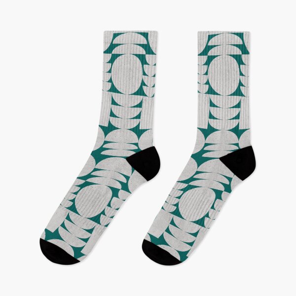 Item preview, Mid-Century Modern Geometric Concrete Pattern No.1 Gray And Teal Blue designed and sold by QuestingPixel.