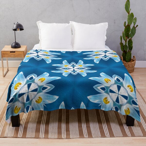 Item preview, Blue Lily Pattern designed and sold by Patternflower.