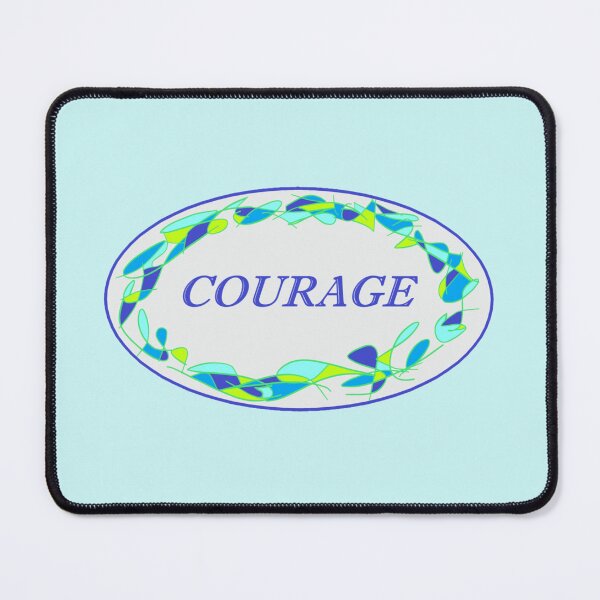 Item preview, Blue Oval Courage designed and sold by MyArtMind.