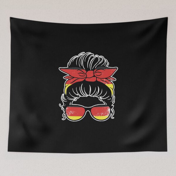 Item preview, Messy Bun Awesome German Woman A Deutsch Deutschland Native designed and sold by Nessshirts.