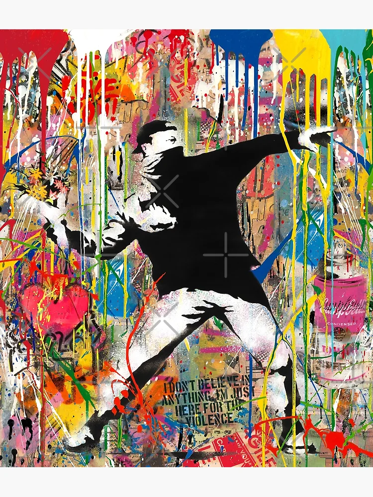 Amazon.com: AllPosters Wall Poster Banksy- Rage, Flower