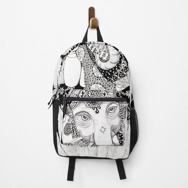 Item preview, Ganesh line work drawing in black and white designed and sold by theheartisttt.