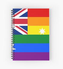 Australian Gay Pride Spiral Notebook