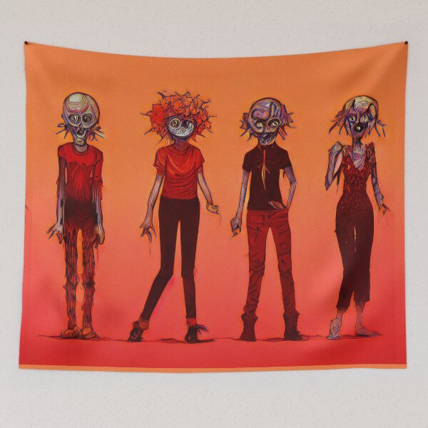 Item preview, Zombie teenagers gang  designed and sold by RebelPurpleGirl.