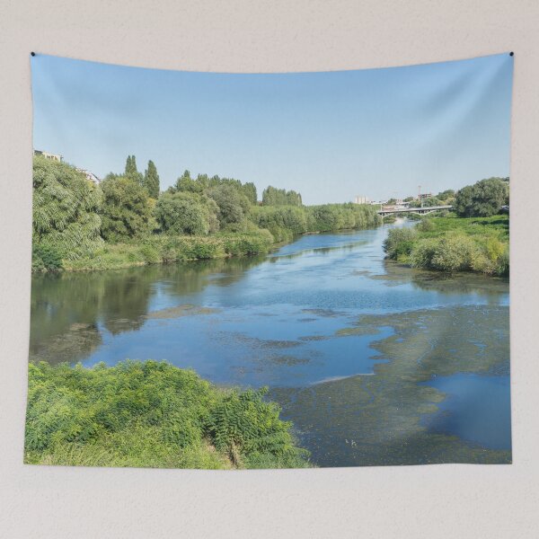 Item preview, Gentle Currents of Summer - Maritsa River in Plovdiv Bulgaria designed and sold by Georgia Mizuleva.