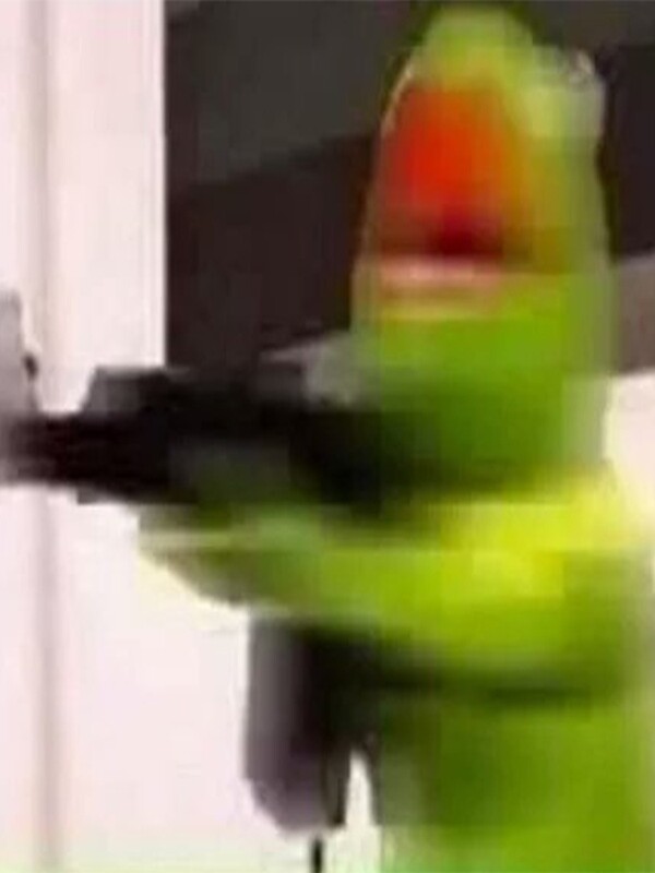 Image result for kermit with gun meme