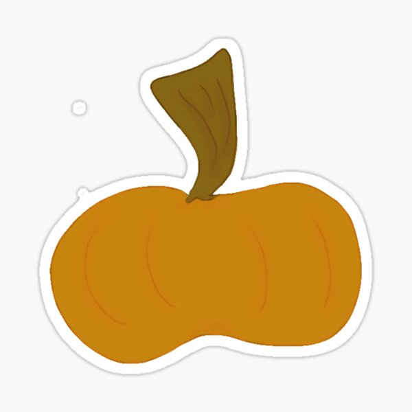 A Simple Pumpkin - No Leaves Sticker