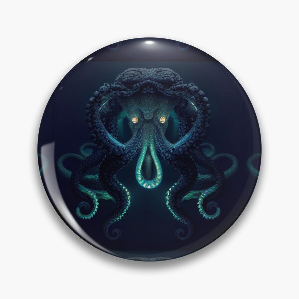 Artikelvorschau, Monster der Tiefen / dunkler marineblauer Hintergrund entworfen und verkauft von recollectionsv.