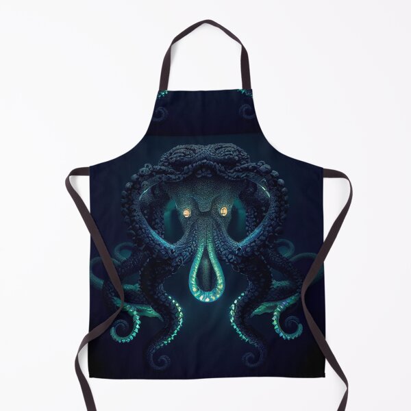 Item preview, Monster of the Depths / dark navy blue background designed and sold by recollectionsv.
