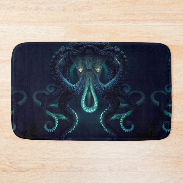 Item preview, Monster of the Depths / dark navy blue background designed and sold by recollectionsv.