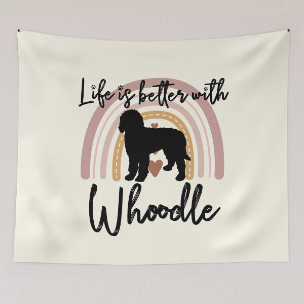 Item preview, Whoodle Dog Rainbow Aesthetic Boho designed and sold by rafaeltto.