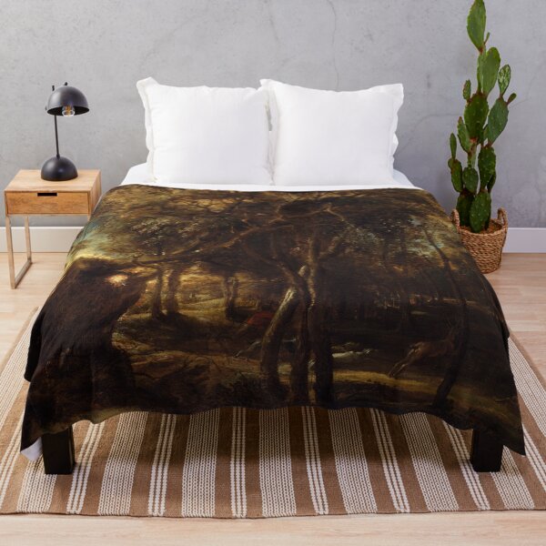 Item preview, A Forest at Dawn with a Deer Hunt by Joshua Reynolds designed and sold by Vintage Designs +.