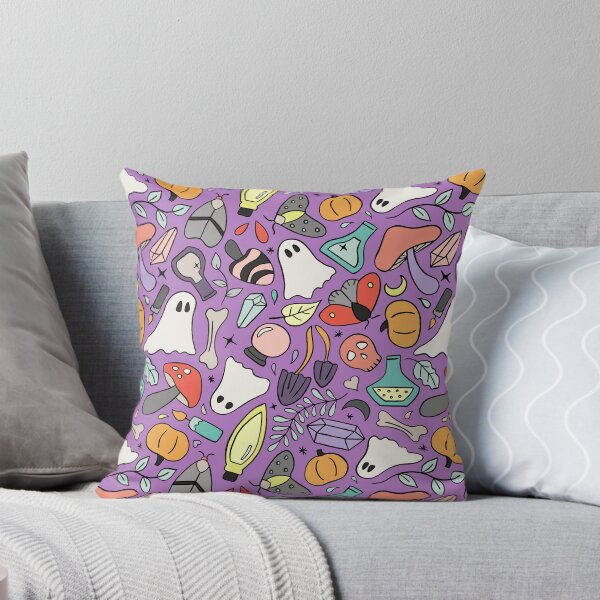 Item preview, Purple colorful halloween doodles  designed and sold by Muxune.