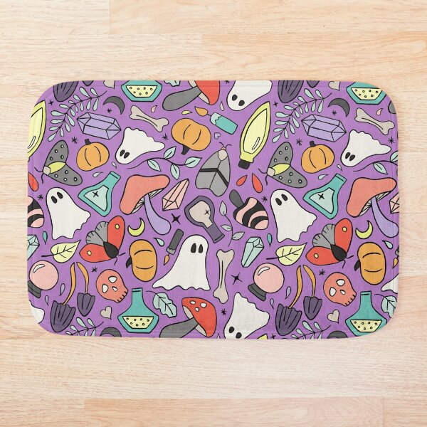 Item preview, Purple colorful halloween doodles  designed and sold by Muxune.