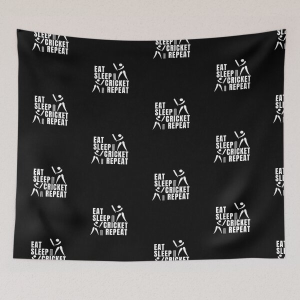 Item preview, Eat Sleep Cricket Repeat designed and sold by GlobalHunt.