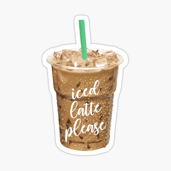 Item preview, iced latte please designed and sold by NSimplicity.