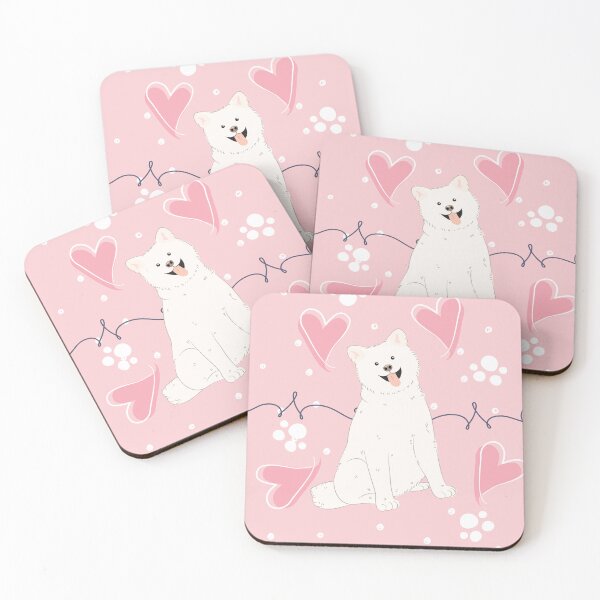Item preview, LOVE White Akita designed and sold by Lulupainting.