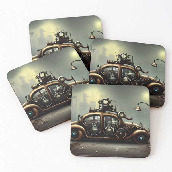 Item preview, Car in Post-apocalyptic foggy night  designed and sold by REALDesign-Shop.
