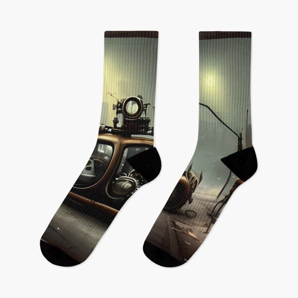 Item preview, Car in Post-apocalyptic foggy night  designed and sold by REALDesign-Shop.
