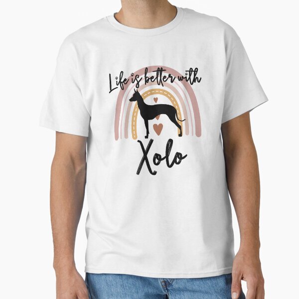 Vista previa del artículo con la obra «Xoloitzcuintli Xolo Dog Rainbow Aesthetic Boho», diseñado y vendido por rafaeltto.
