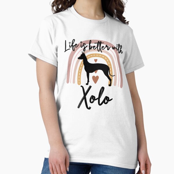 Vista previa del artículo con la obra «Xoloitzcuintli Xolo Dog Rainbow Aesthetic Boho», diseñado y vendido por rafaeltto.