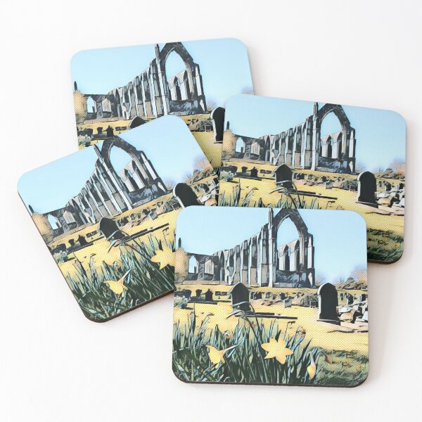 Item preview, Bolton Abbey Ruin and Graveyard Pop Art designed and sold by TastyTonic.