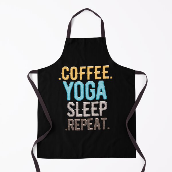 Item preview, Coffee Yoga Sleep Repeat Funny Gifts Coffee and Yoga designed and sold by nuel-art.