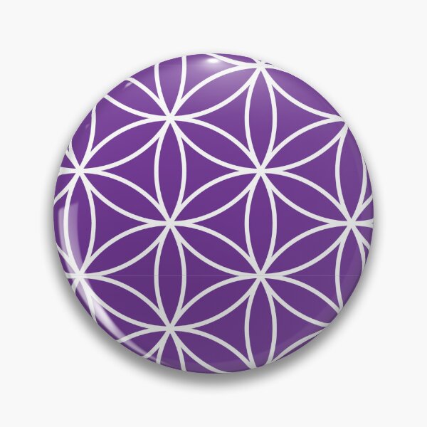 Item preview, Sacred Geometry Pattern | White Over Purple designed and sold by ghost888.